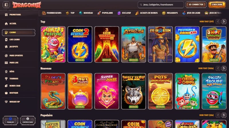 Meilleur dragonia casino à France